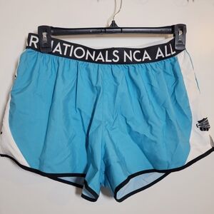 NCA Blue and White Athletic Shorts